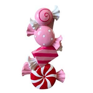 Rachel Zoe Large Pastel Candy Shaped Statue 23in Valentines Day Decor New